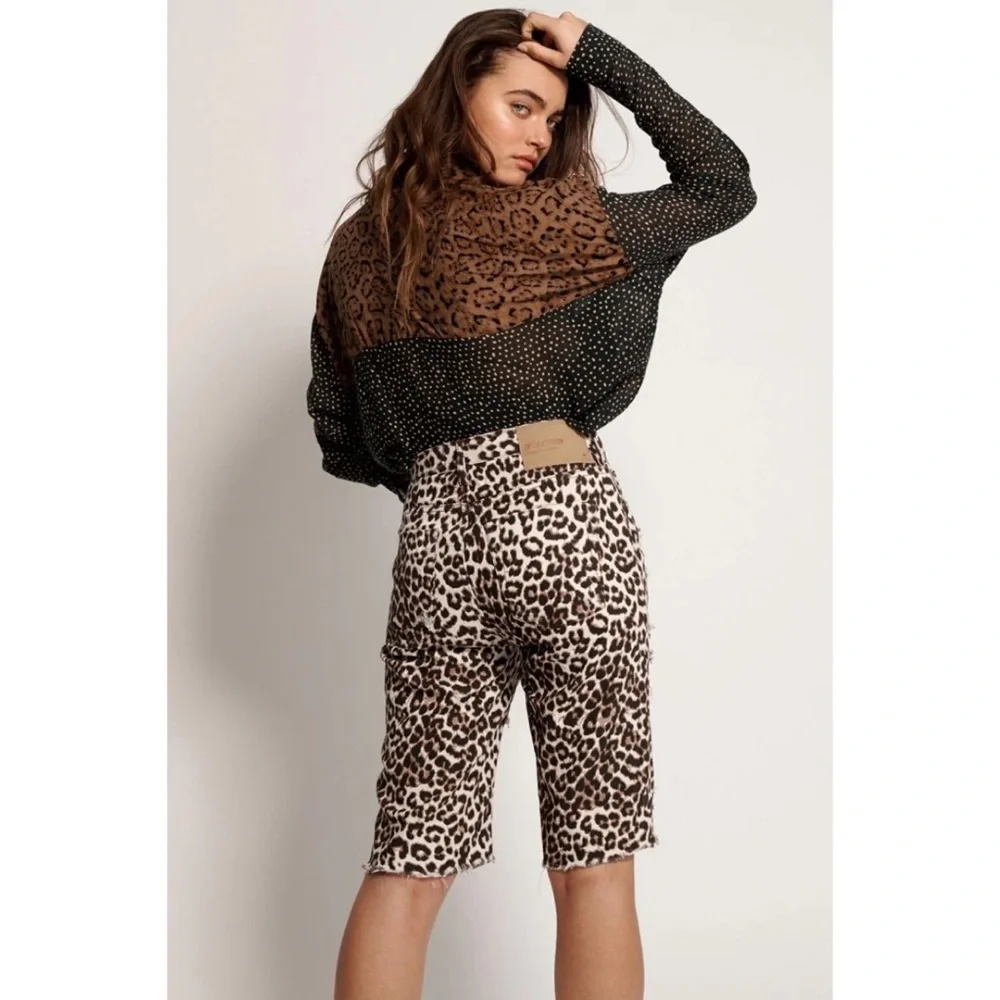 ONETEASPOON | Cut Off Truckers Mid-Waist Long Length Shorts